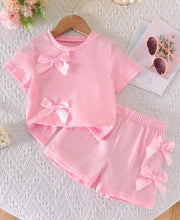 Load image into Gallery viewer, Bow Short Outfit