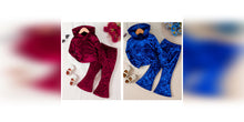 Load image into Gallery viewer, Hooded Velvet Sweatsuit