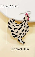 Load image into Gallery viewer, Spotted Chicken Earrings