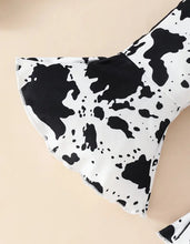 Load image into Gallery viewer, 3 Pc. Bubble Sleeve Cow Outfit