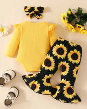 Load image into Gallery viewer, Sunflower Print Outfit