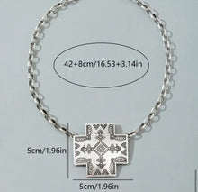 Load image into Gallery viewer, Big Chain Cross Necklace