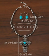 Load image into Gallery viewer, Cross Pendant/Earring set