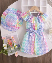 Load image into Gallery viewer, Pastel Daisy Romper/Hat