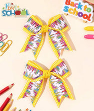 Load image into Gallery viewer, Yellow pencil Bows