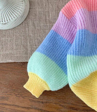 Load image into Gallery viewer, Rainbow Patchwork Sweater