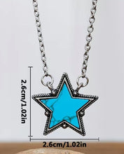 Load image into Gallery viewer, Stone Star Charm chain necklace