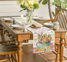 Load image into Gallery viewer, Basket of Bunny Table Runner
