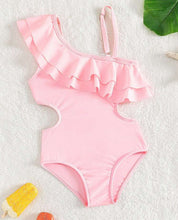 Load image into Gallery viewer, Double Ruffle One Piece Swimsuit