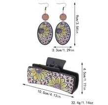Load image into Gallery viewer, Western Claw Clip/Earring Set