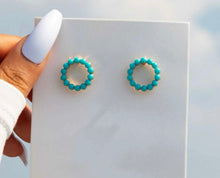 Load image into Gallery viewer, Turquoise Wreath earrings