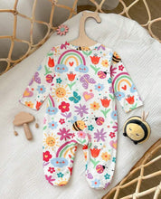 Load image into Gallery viewer, Rainbow Bee Onesie