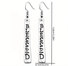 Load image into Gallery viewer, Bar Blessed Earrings