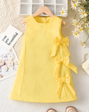 Load image into Gallery viewer, Yellow Side Bow Dress