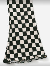 Load image into Gallery viewer, Ivory/Black Checkered Flares
