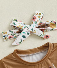 Load image into Gallery viewer, Floral Cow Bummie Outfit