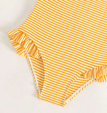 Load image into Gallery viewer, Ruffled Striped swimsuit