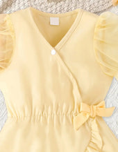 Load image into Gallery viewer, Yellow Ruffled Romper