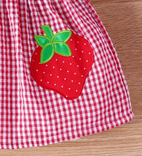 Load image into Gallery viewer, Strawberry Plaid Sundress