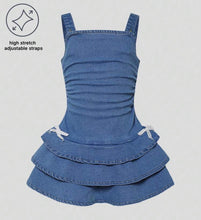 Load image into Gallery viewer, Jean Ruffled Dress