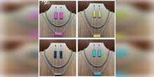 Load image into Gallery viewer, Bar Necklace/Earring Set