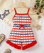 Load image into Gallery viewer, Stars &amp; Stripes Romper