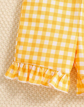 Load image into Gallery viewer, Checkered Ruffled Romper