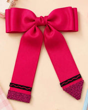 Load image into Gallery viewer, Pink Crayon Bow