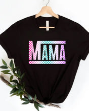 Load image into Gallery viewer, Rainbow Checkered Mama Tee