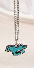 Load image into Gallery viewer, Turquoise Charm chain necklace