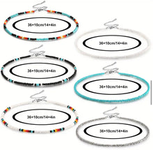 Load image into Gallery viewer, 6 Pc Glass Seed Bead Necklace Set