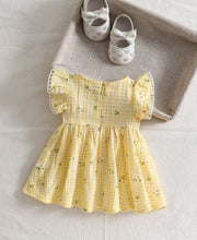 Load image into Gallery viewer, Yellow flower Dress