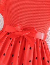 Load image into Gallery viewer, Watermelon Ruffle sleeve dress