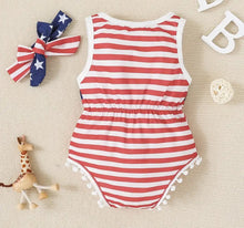 Load image into Gallery viewer, Pom Flag Onesie