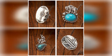 Load image into Gallery viewer, Turquoise and Statement Rings