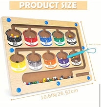 Load image into Gallery viewer, Montessori Wood Magnetic Maze