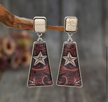 Load image into Gallery viewer, Western Inlay Stone  Post Earrings