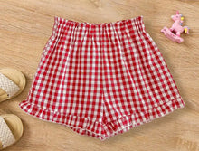 Load image into Gallery viewer, Red Checkered Shorts