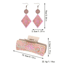 Load image into Gallery viewer, Western Claw Clip/Earring Set