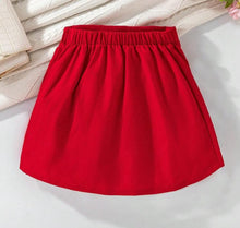 Load image into Gallery viewer, Red Bow Skirt