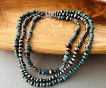 Load image into Gallery viewer, Triple Stack Navajo Pearls