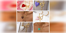Load image into Gallery viewer, 3D Heart Chain