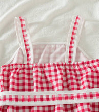 Load image into Gallery viewer, Red Checkered Short Set