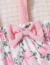 Load image into Gallery viewer, Pink Suspender Floral Outfit