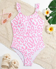 Load image into Gallery viewer, Pink Leopard One Piece Suit