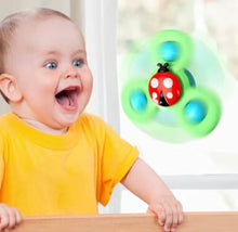 Load image into Gallery viewer, 3 Pc Suction Cup Spinner toys