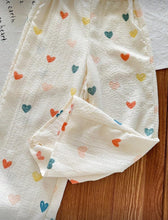 Load image into Gallery viewer, Ditsy Pastel Heart Pant Outfit