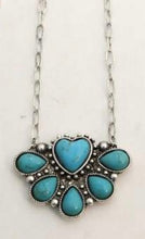 Load image into Gallery viewer, Vintage Heart Cluster Necklace