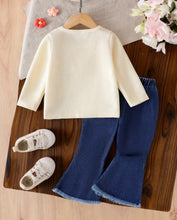 Load image into Gallery viewer, Floral Jean Outfit