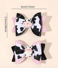 Load image into Gallery viewer, Cow Charm  Bows
